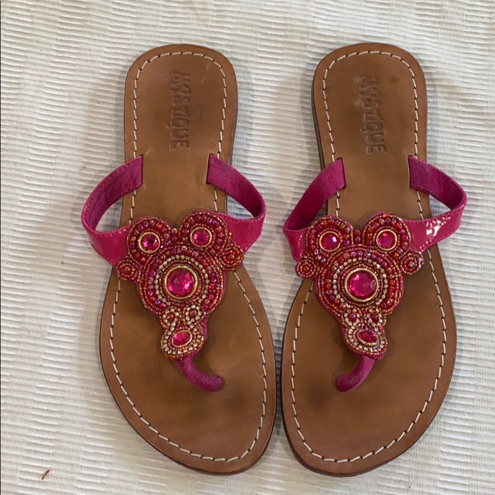 Mystique Beaded Pink Sandals